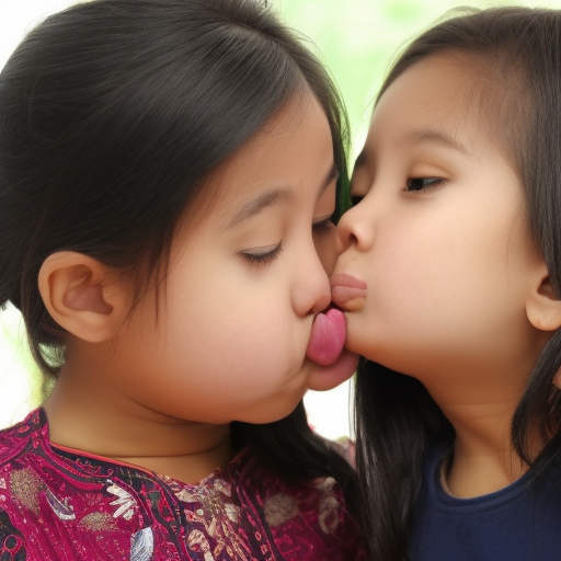 two sisters melayu girl kissing each other 