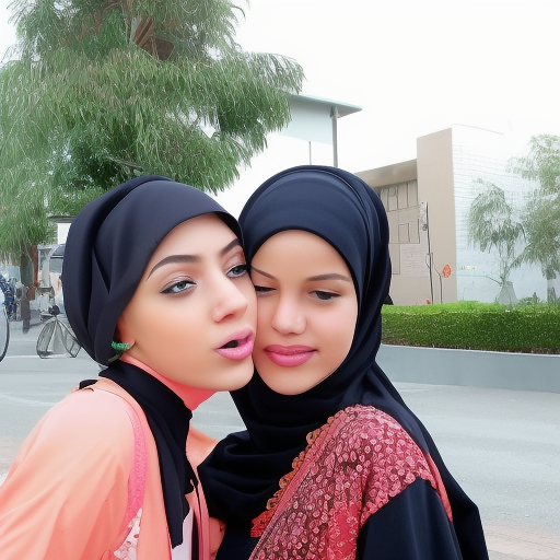 two hijab malaysia girl kissing 