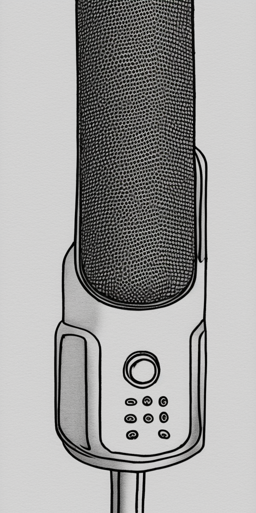 a drawing of a Microphone Transformer