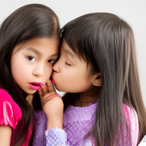 two sisters preteens melayu girl kissing 