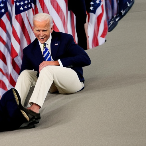 Joe Biden falling down at Navy speech