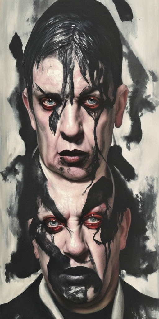 a painting of Lindemann strikes back now!