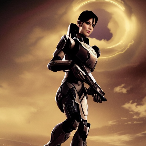 A combination of Ada Wong's and Grace Kelly's and Ashley Greene's appearances with blonde hair wearing Master Chief's armor from Halo, high tech, action shot, angular, full body portrait, futuristic, dramatic, fantasy, intricate, elegant, highly detailed, digital painting, artstation, concept art, matte, sharp focus, illustration, 8K, art by Donato Giancola and James Gurney