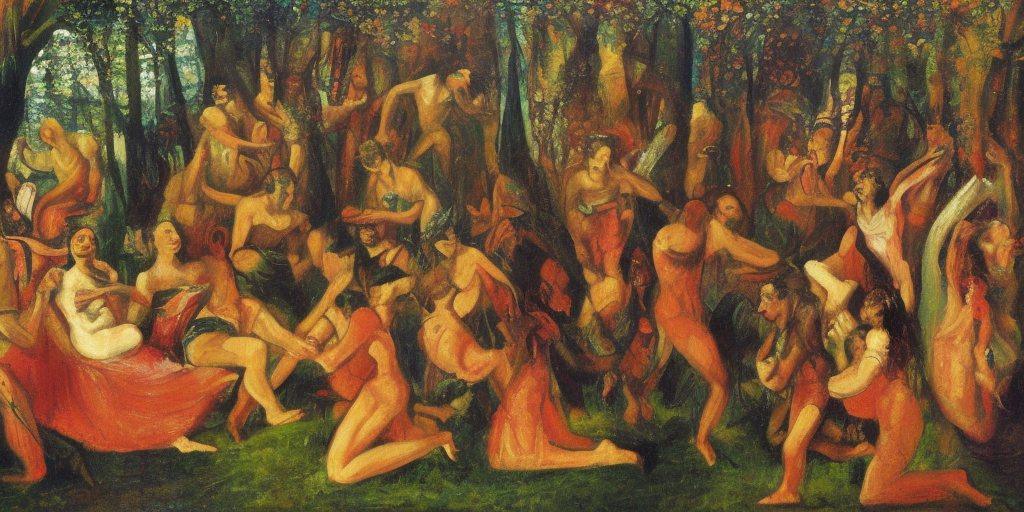 a painting of The Rite of Spring
