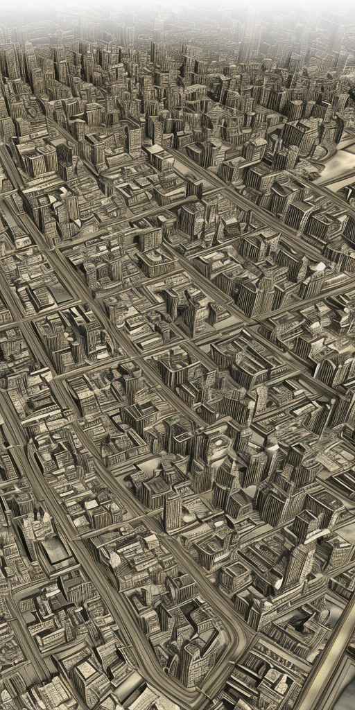 a 3d rendering of Black Gold City of Edinburgh