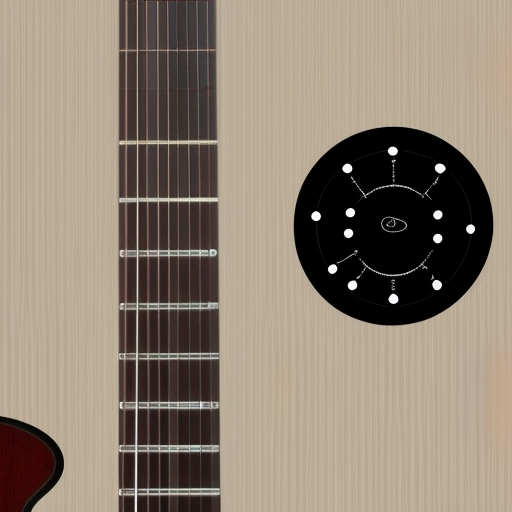 guitar chord tuner logo minimal