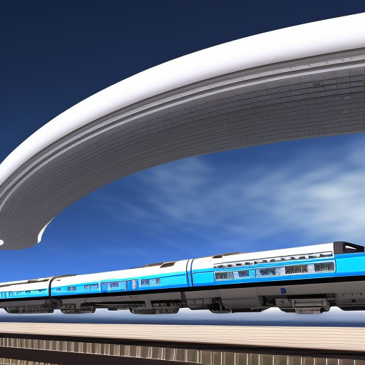 futuristic realistic Main railway station, landscaping, high speed trains on their railways, high resolution, blue sky, moons, Passengers,ultra details, 4k