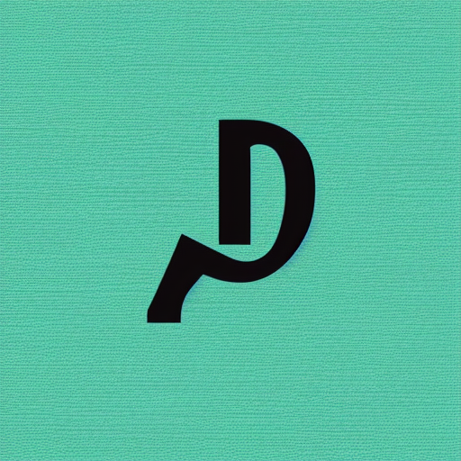 a logo with a paper texture background and  says P and F