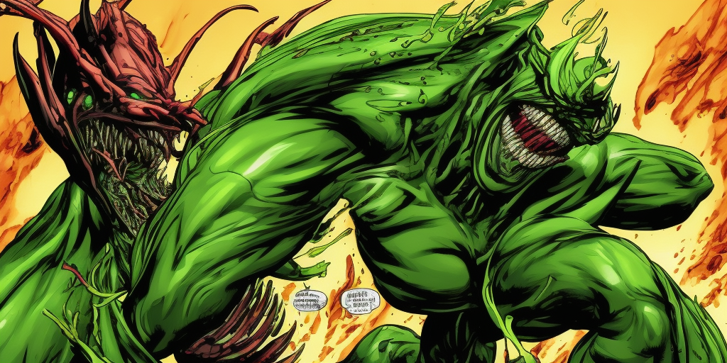 a photo of Carnage Venom Green Goblin
