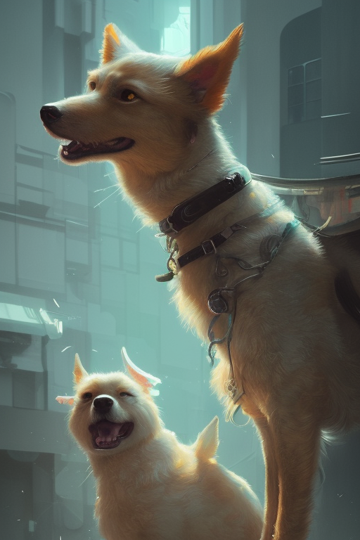 super beautiful cute mixed dog intricate artwork by tooth wu and wlop and beeple, greg rutkowski, very coherent symmetrical artwork, cinematic, hyper realism, high detail, octane render, unreal engine, 8 k, vibrant colors, smooth gradients, high contrast, depth of field, aperture f 1. 2
