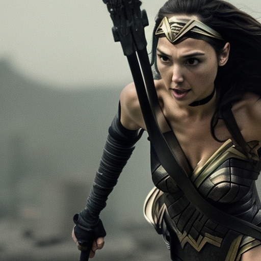 gal gadot as a post - apocalyptic warrior girl, 20 years old, ultra-realistic, cinematic lighting 80mm lens, 8k
