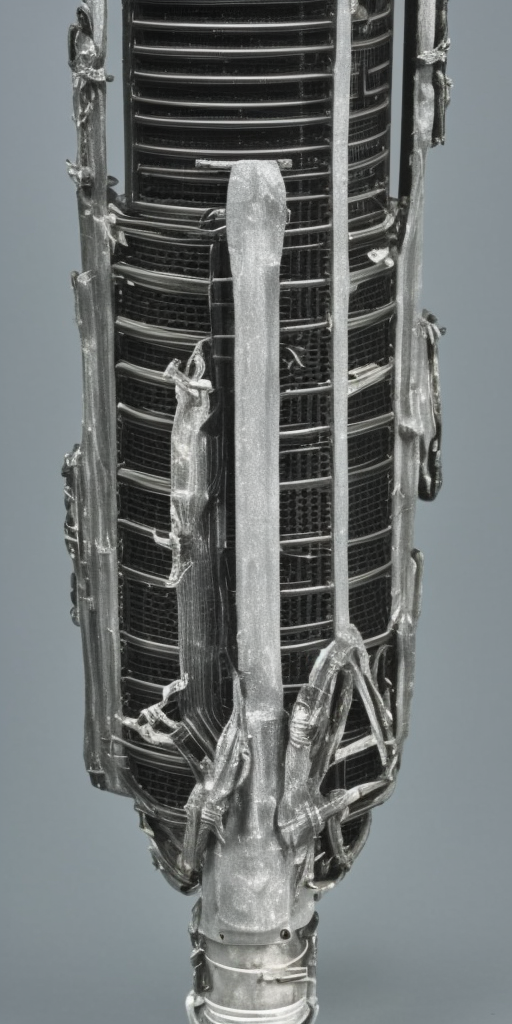 a H.R. Giger of a Rocket Microphone Transformer