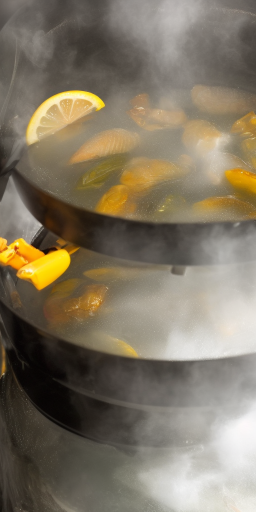 a photo of Boiling fish