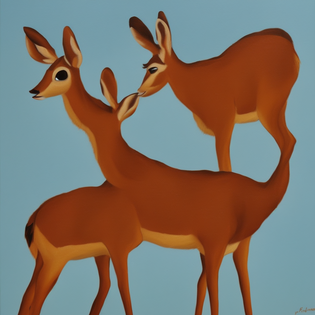 a oil painting of Bambi Goreng #1 (2008-2012)