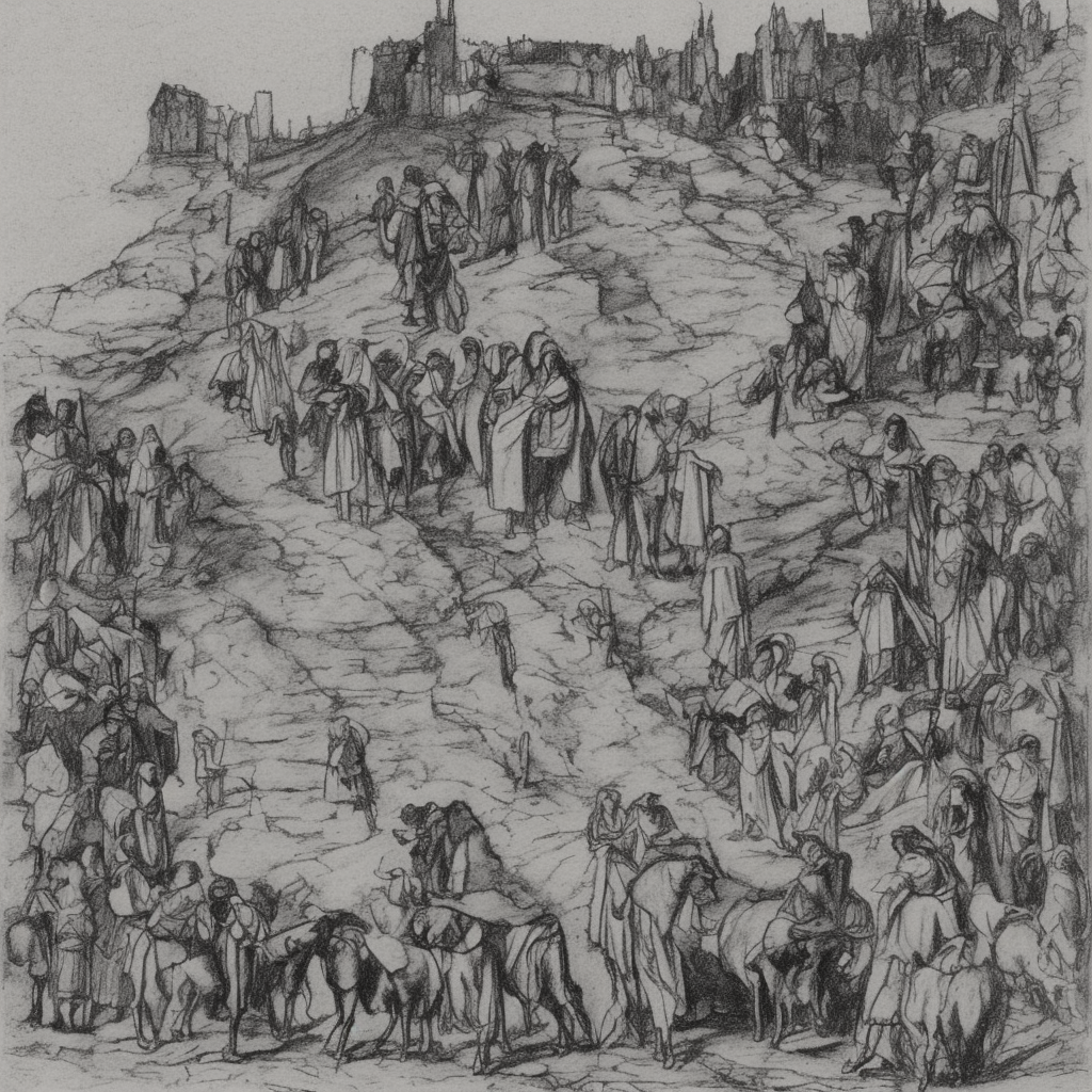 a drawing of the way to Bethlehem
