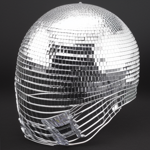 Disco ball helmet classical helmet shape