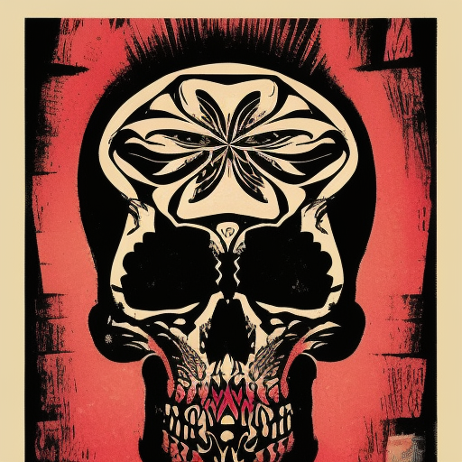  Abstract skull by Shepard Fairey