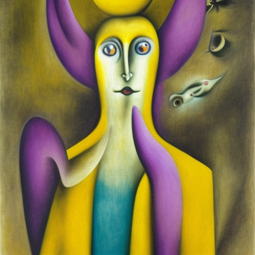 Monster, yellow and violet, leonora Carrington 