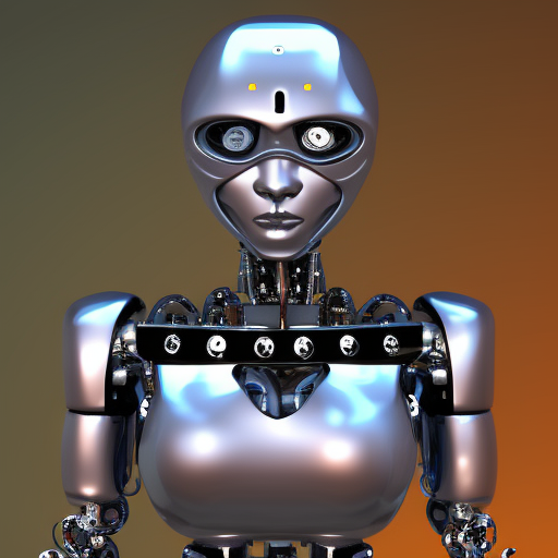 robot humanoid angry
