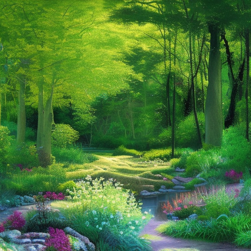 image from a lush a radiant PEACEFUL landscape