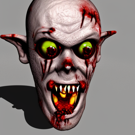 funny zombie, 3d character