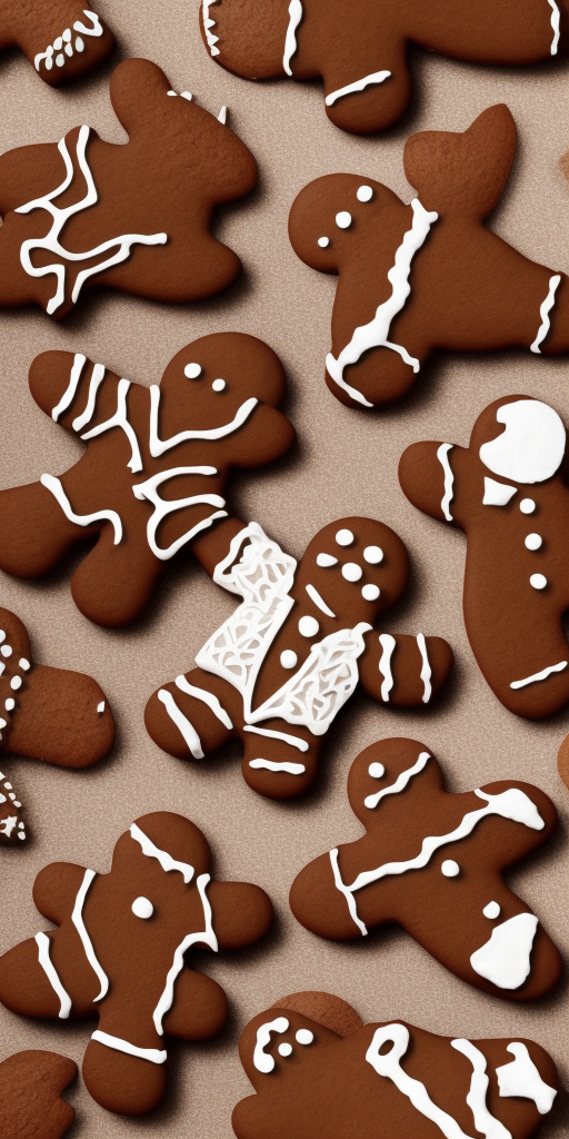 a 3d rendering of Gingerbread chocolate 