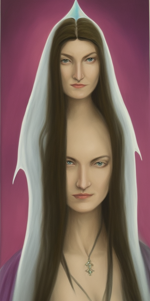 a oil painting of Melkor Galadriel


