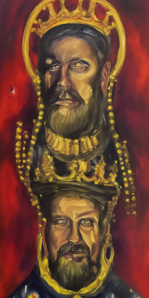 a oil painting of the Emperor of the universe

