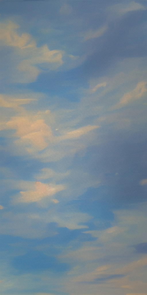 a oil painting of the sky's gone out