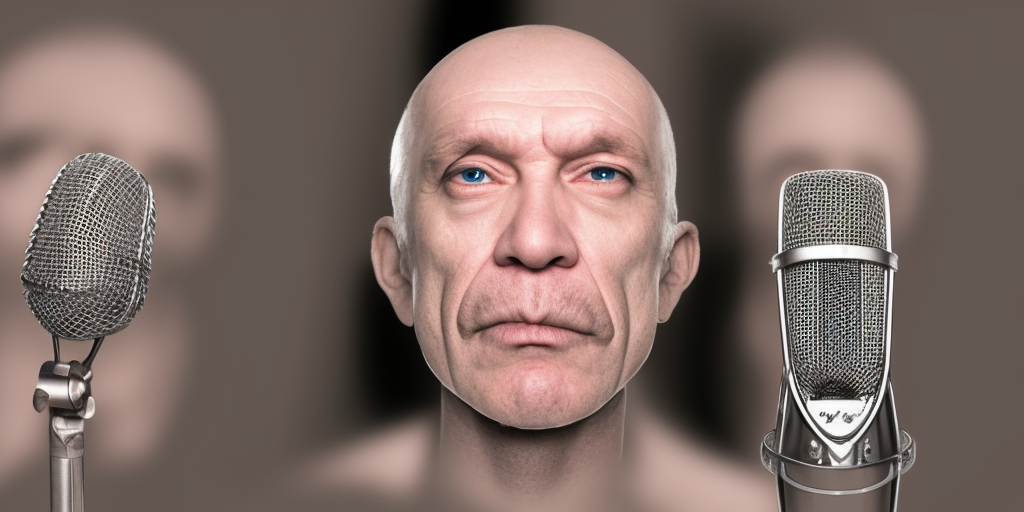 a living Microphone with an Face being john malkovich
