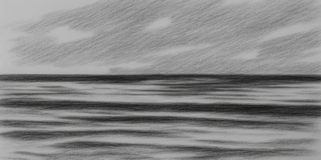 drawing Spiekeroog #Grayscale #Island #Sea #Sandbank 