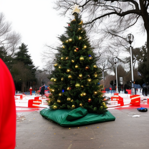 Man dies from overdose in the christmas park near the tree while people stepping over him