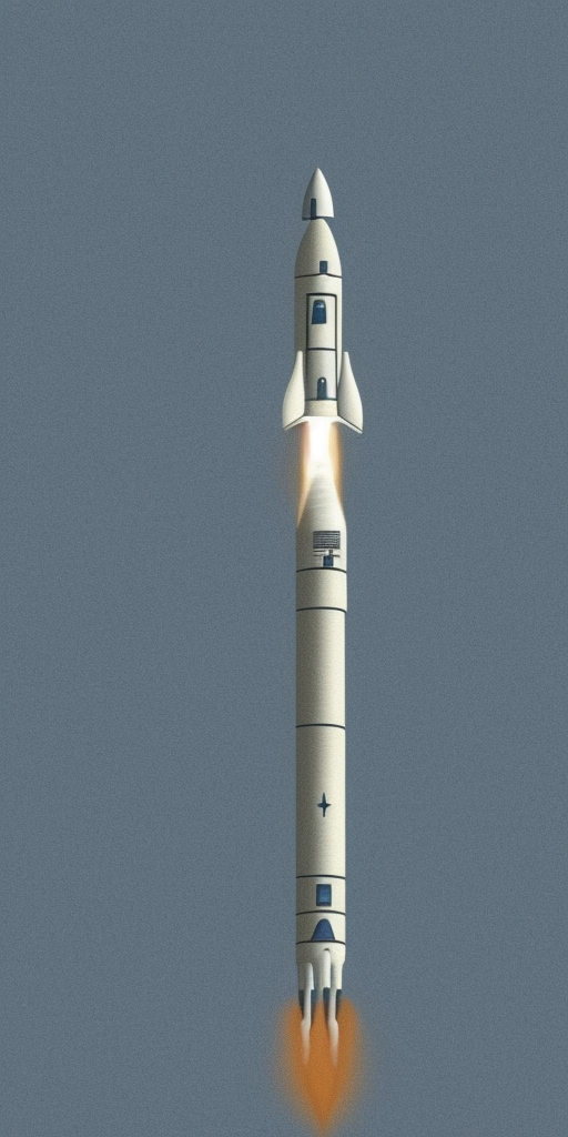 a drawing of A rocket turns into a phallus