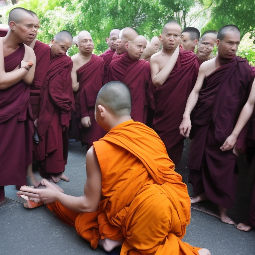 catholic monk killing buddhist monk