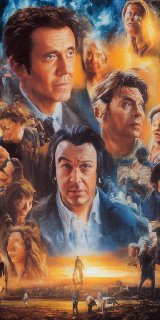 a oil painting of how did I find the movie like that?