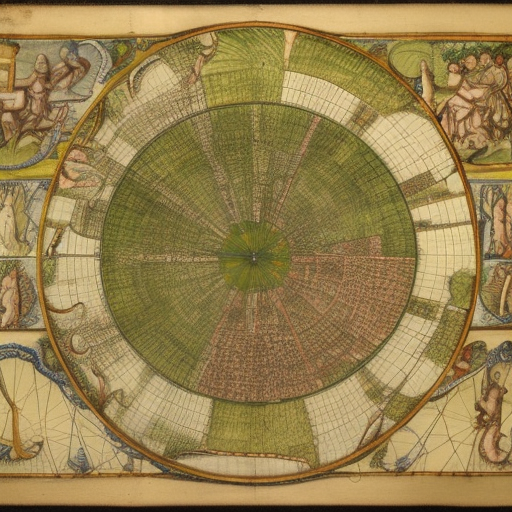 An extremely detailed, + labeled, davinci style, exquisite cartography map of heaven and the garden of eden, bliss