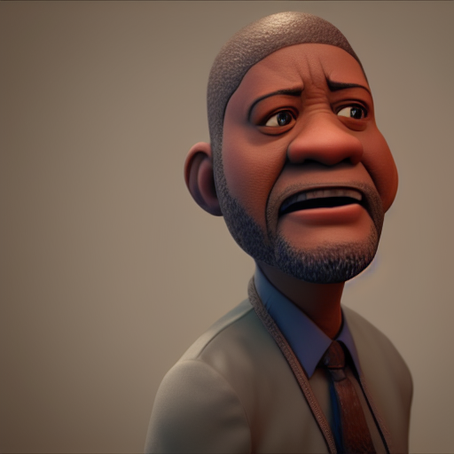 forest whitaker as a pixar disney character , unreal engine, octane render, 3 d render, photorealistic