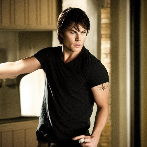 Jensen Ackles as Damon Salvatore in The Vampire Diaries