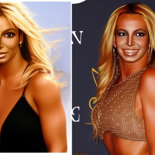 Woman who looks like Britney and beyonce