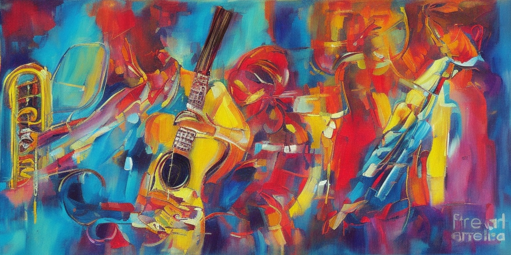 a painting of Free Music Generde