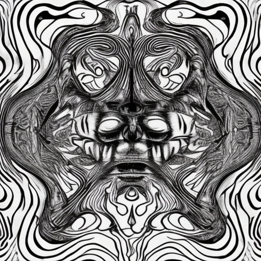 labyrinth, psychedelic, creature, strange