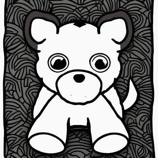 Coloring pages baby animal 