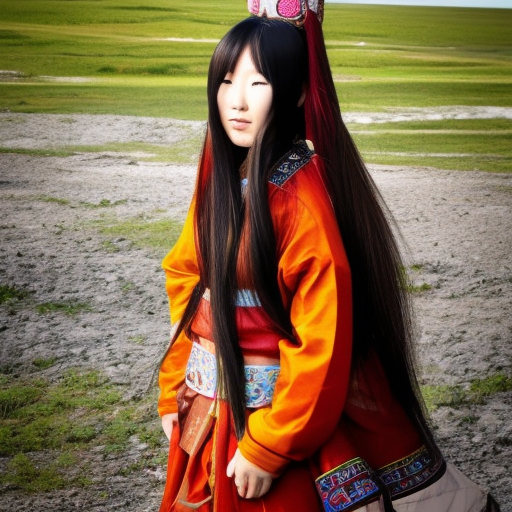 beautiful mongolian woman