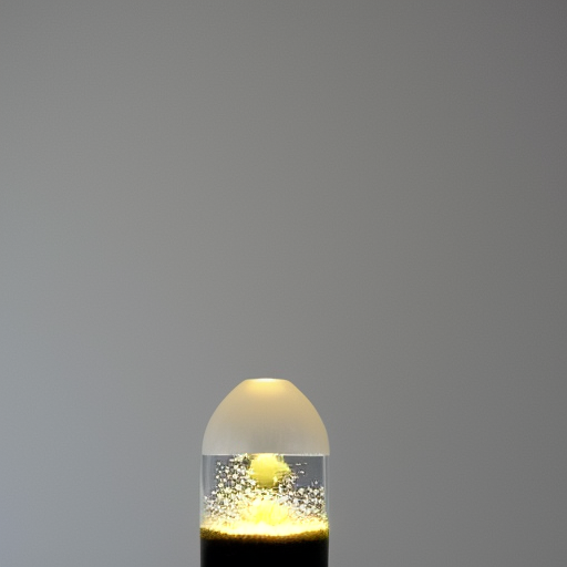 minimalist glass aquarium in the shape of a bulb, white background, minimal.