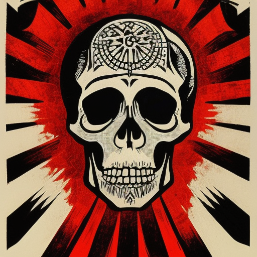  Abstract skull art by Shepard Fairey