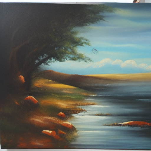  oil painting on canvas, landscape