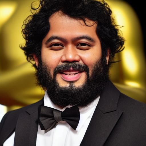 malaysian male director with curly black hair winning an oscar