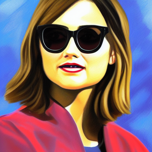 jenna coleman sunglasses painting
