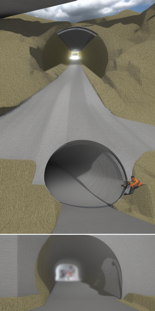 a 3d rendering of What really happened to the tunnel? 