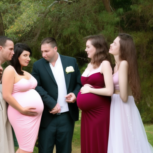 pregnant harem marrying one man